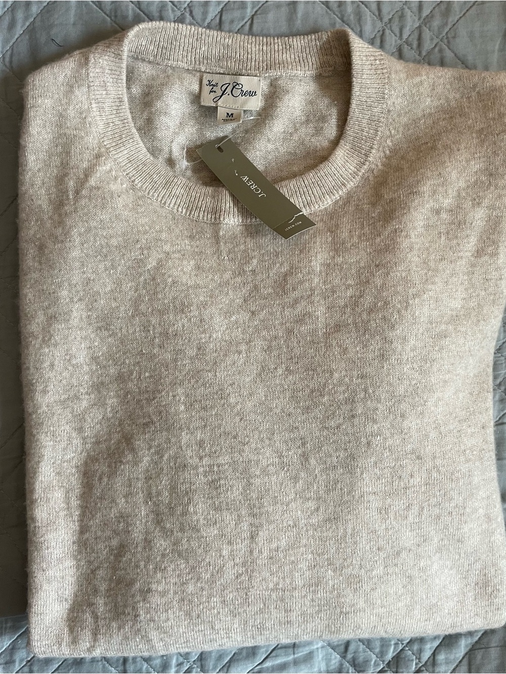J. CREW Marled cashmere-linen blend sweater in Ecru Size M $158 CJ375